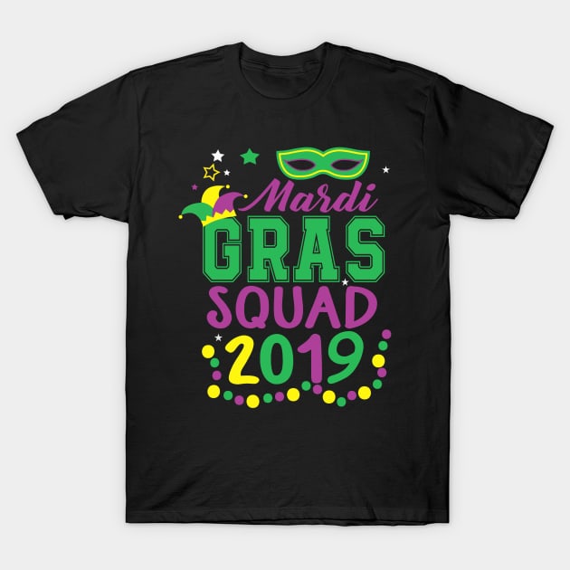 Mardi Gras Squad Tee T-Shirt by Danielsmfbb